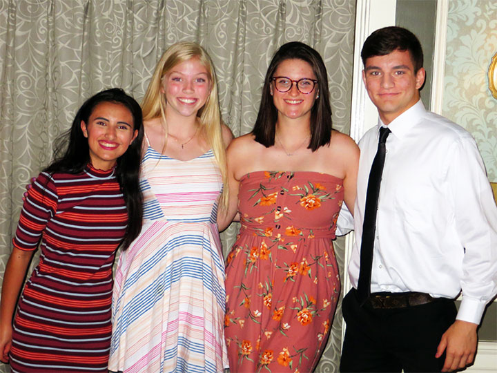 Bellwood-Antis High School winners, from left, Maria Cuevas, Kaelynn Behrens, Mya Decker, and Julian Bartlebaugh at the June 1, 2019 PPC Awards Luncheon.